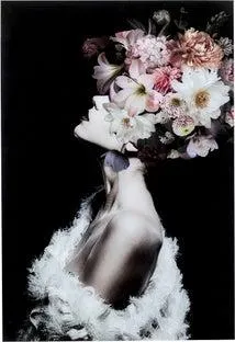 Cuadro cristal Flowery Beauty 80x120