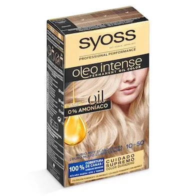 Tinte rubio claro ceniza nº10-50 Syoss caja 1 unidad