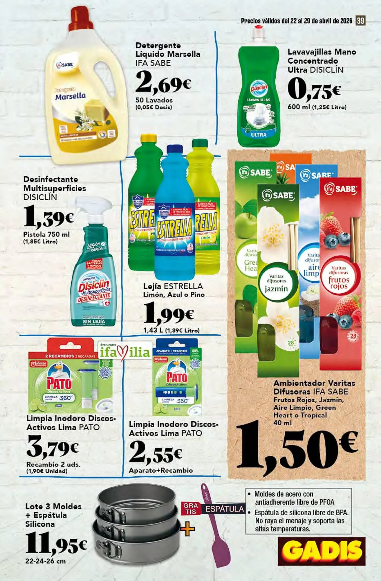 Catálogo de Folleto Gadis 22 de abril al 29 de abril 2026 - Página 39