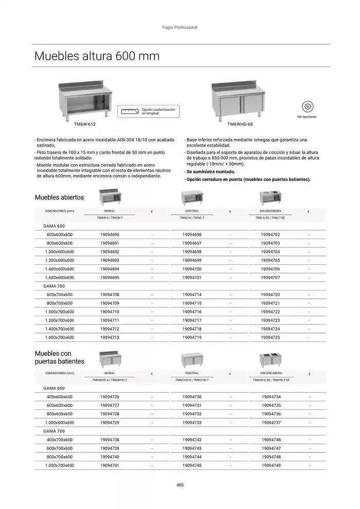 Catálogo de Catálogo Hostelería y Restauración 3 de marzo al 3 de junio 2025 - Página 486