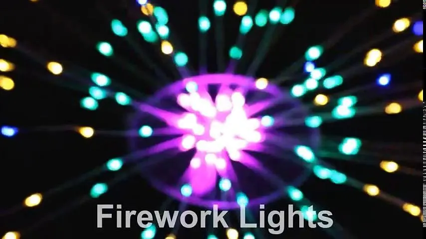 4/3/2/1 piezas 200 luces LED de fuegos artificiales, luces de esfera de alambre de cobre, con control remoto, 8 modos, lámpara de araña con pilas, luz de hadas de bola de entrega, para decoración de