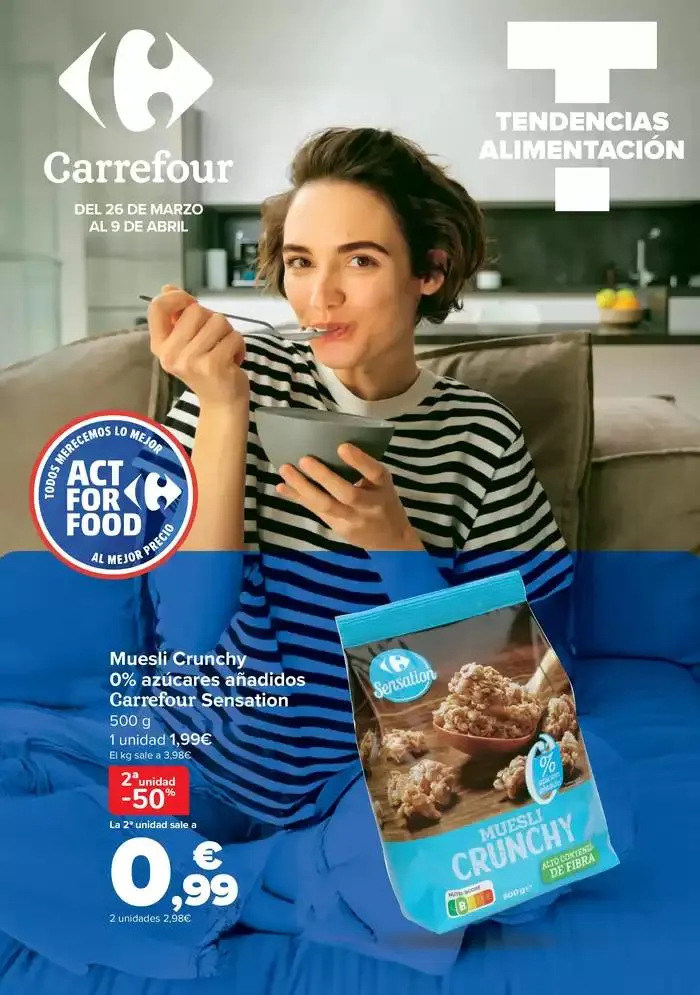 Catálogo de TENDENCIAS ALIMENTACIÓN 26 de marzo al 9 de abril 2025 - Página 1