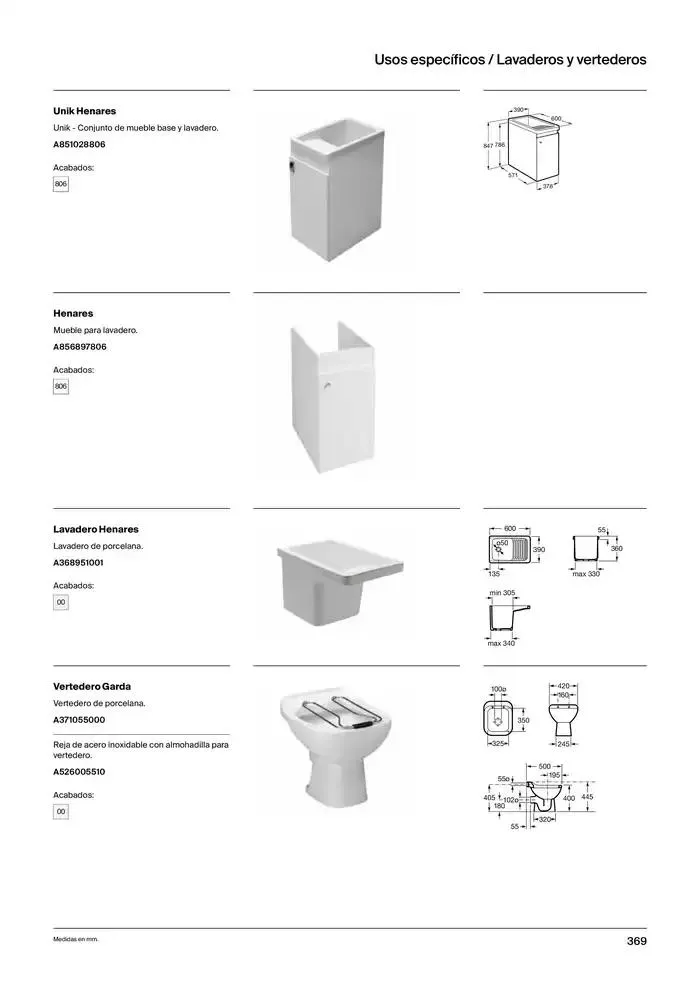 Catálogo de Colecciones de Baño, Muebles y Accesorios 9 de enero al 31 de diciembre 2025 - Página 371