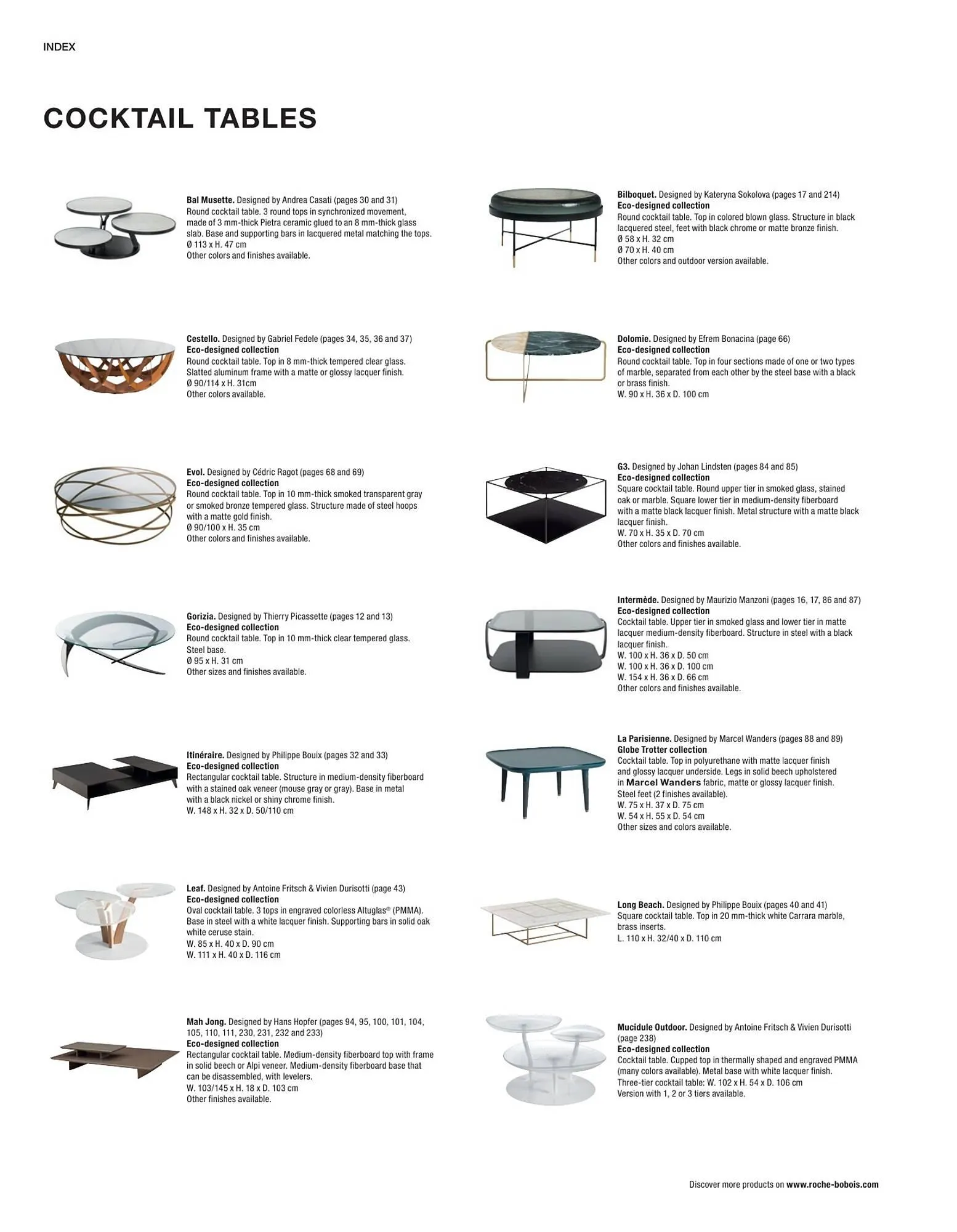 Catálogo de Folleto Roche Bobois 2 de febrero al 28 de diciembre 2024 - Página 270