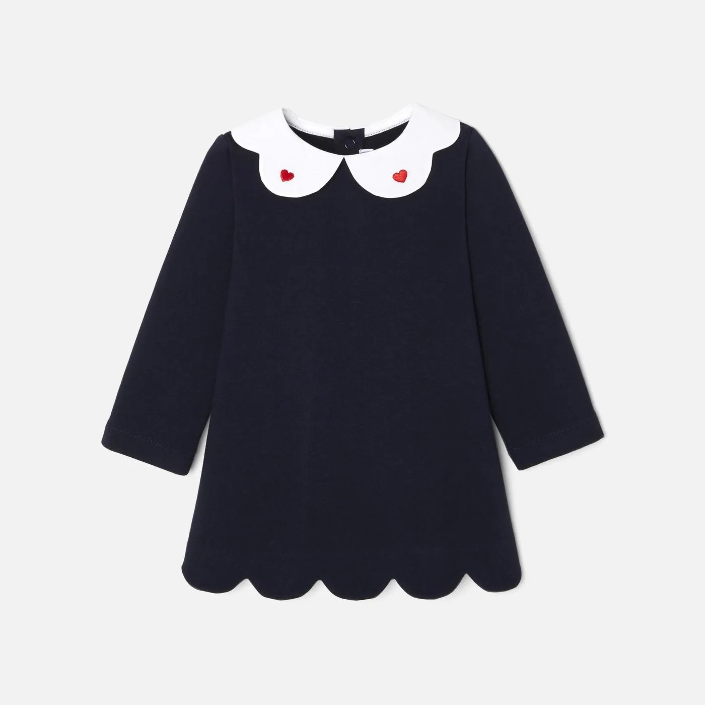 Vestido de muletón para bebé niña