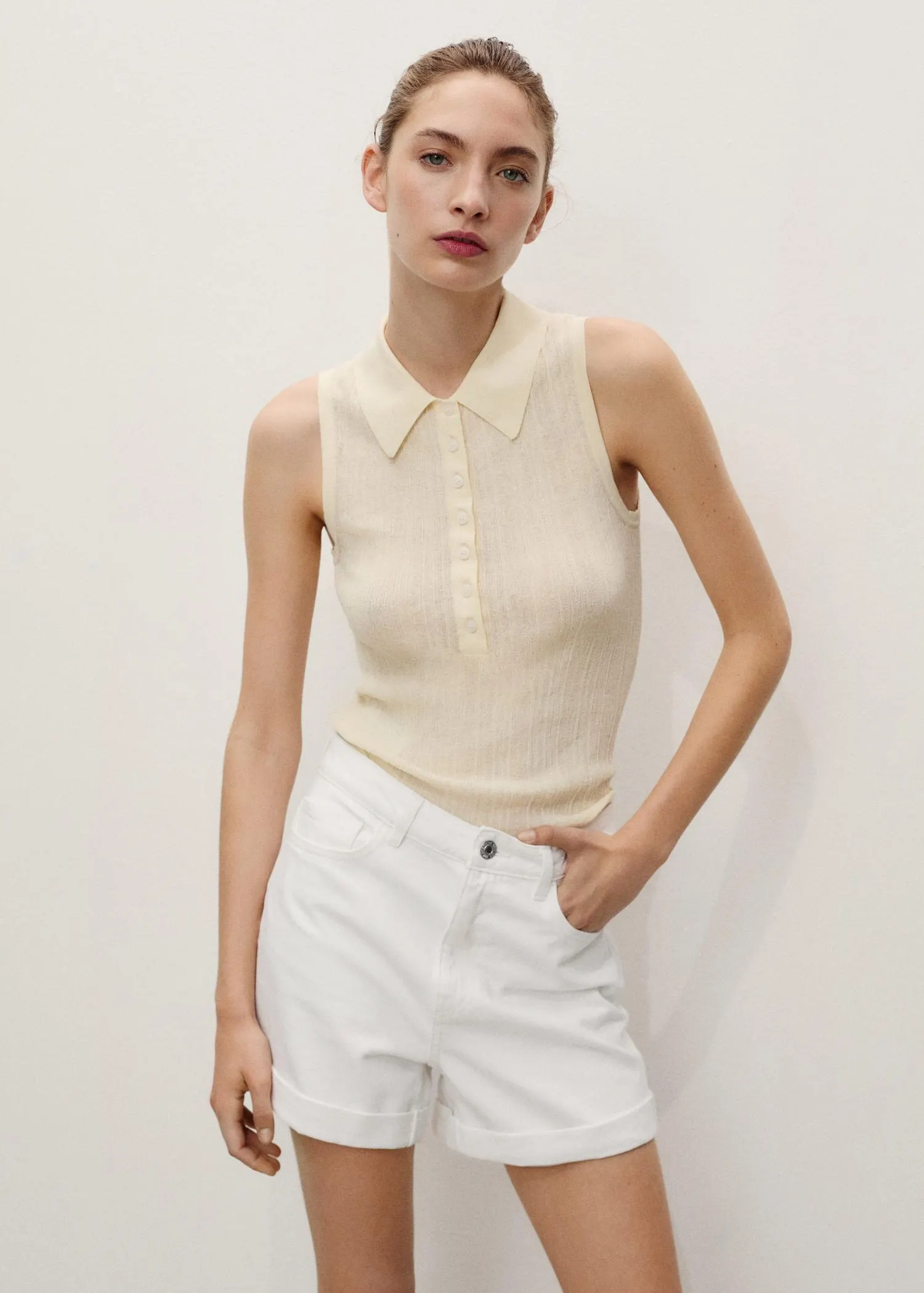 Shorts vaqueros mom-fit