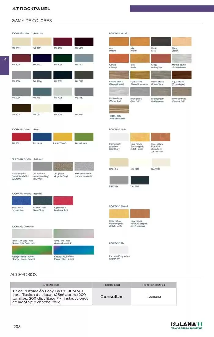 Catálogo de FACHADAS – TARIFA ISOLANA 2025 9 de enero al 30 de junio 2025 - Página 25