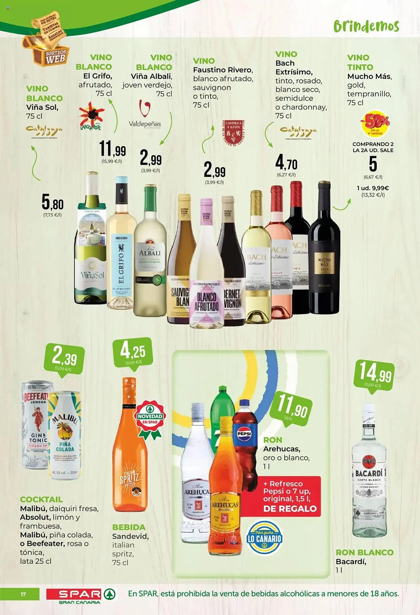 Catálogo de Folleto SPAR Gran Canaria 11 de julio al 24 de julio 2025 - Página 17