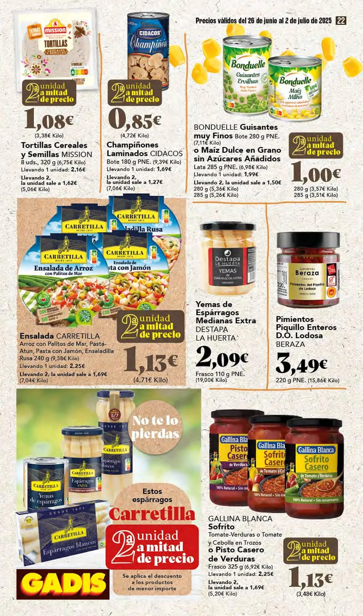 Catálogo de Folleto Gadis 26 de junio al 2 de julio 2025 - Página 22