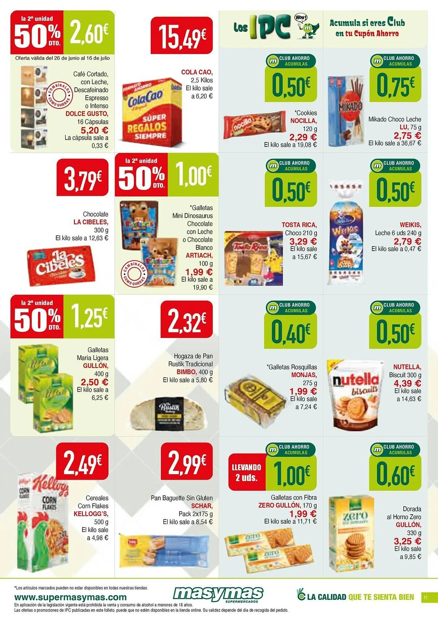 Catálogo de Folleto Masymas 26 de junio al 30 de julio 2025 - Página 11