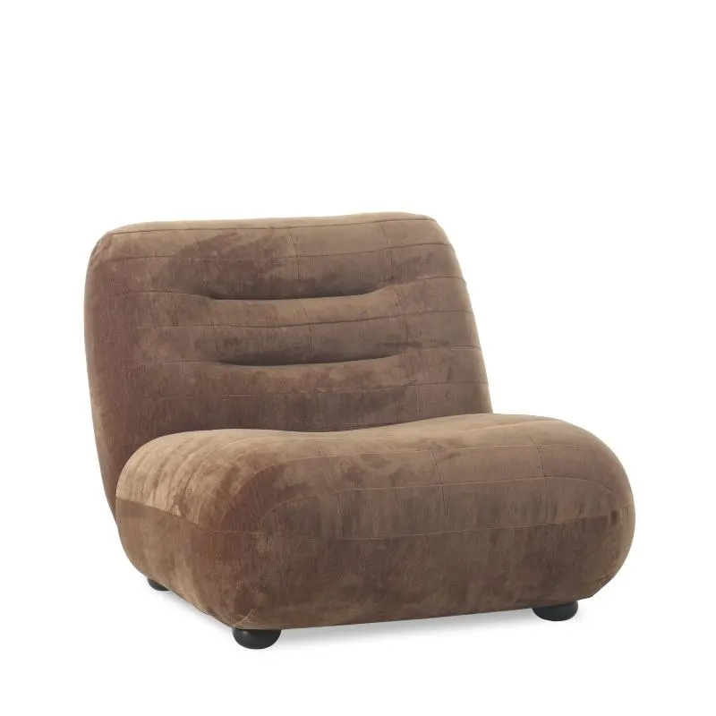 Sillón Wyatt Velours Cognac
