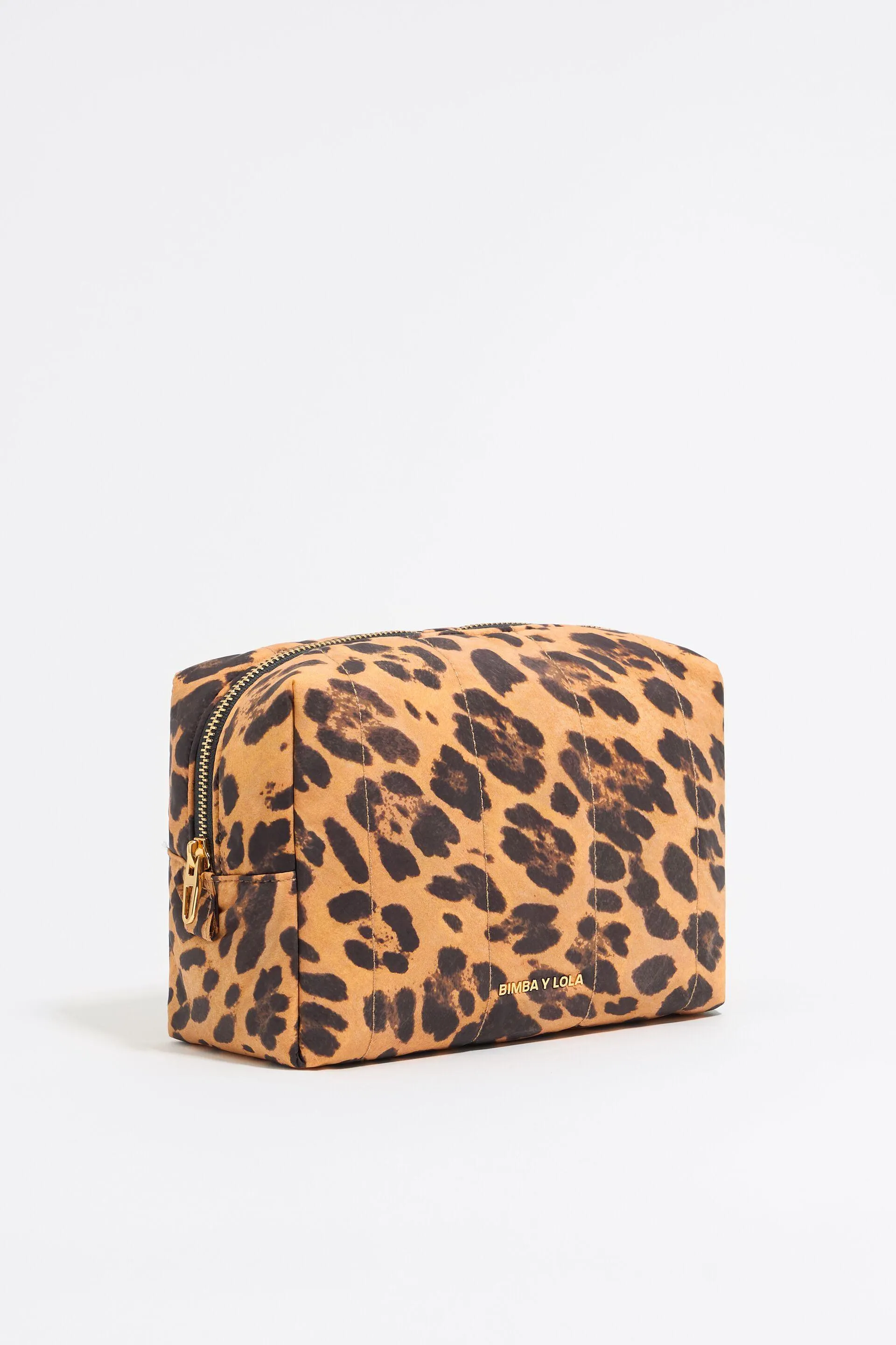 Neceser grande nylon Leopard natural