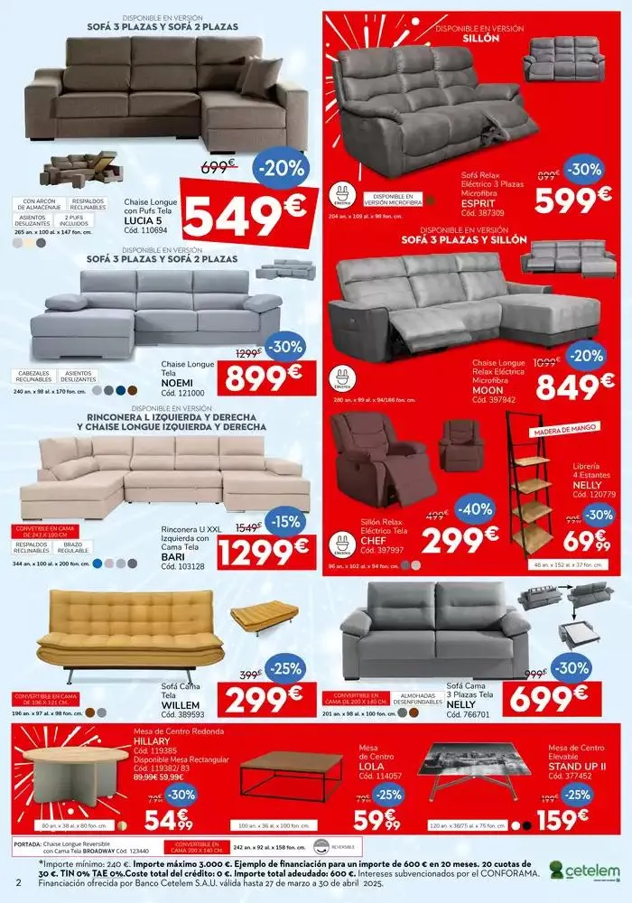 Catálogo de ¡VOLVEMOS! GRAN REAPERTURA CONFORAMA ALFAFAR 27 de marzo al 30 de abril 2025 - Página 2