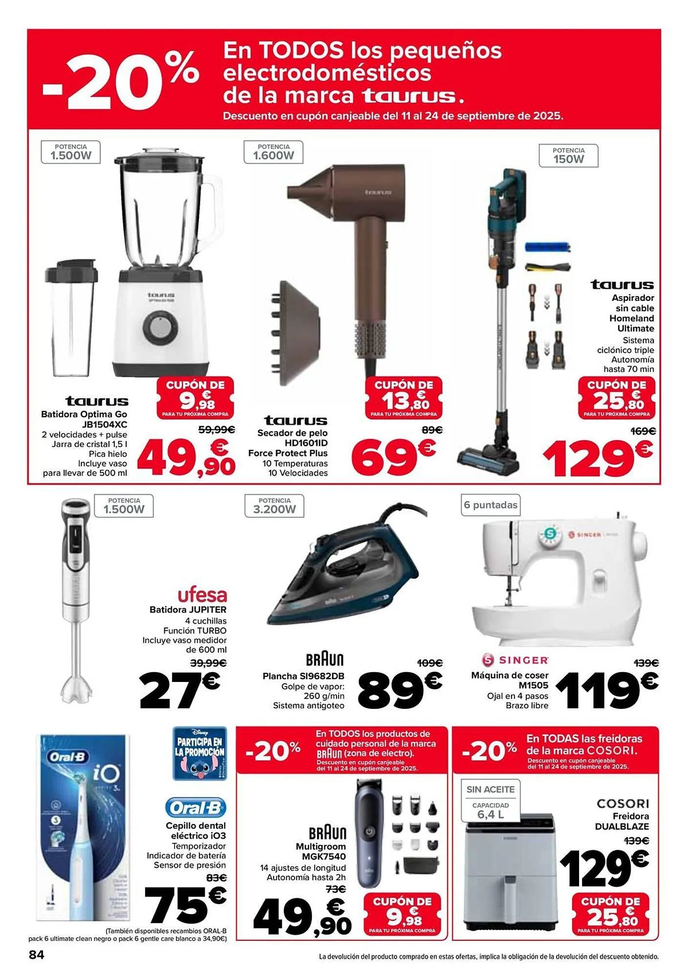 Catálogo de Folleto Carrefour 26 de agosto al 10 de septiembre 2025 - Página 84