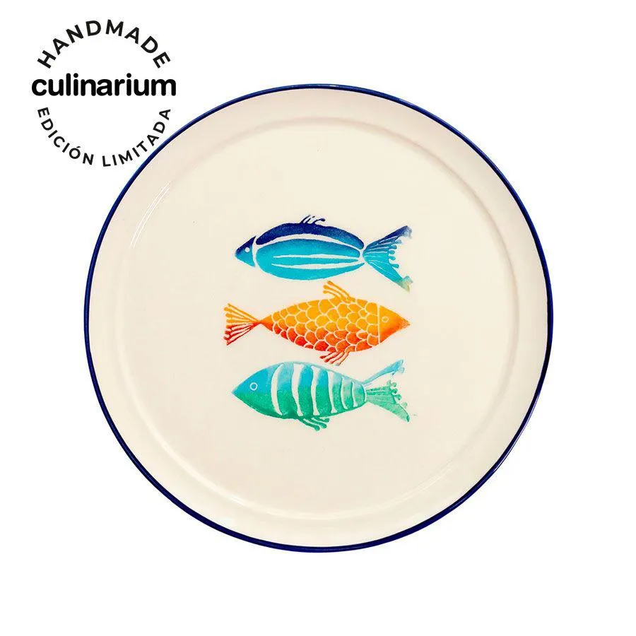 Fuente redonda llana Côte Bleue 32 cm Culinarium