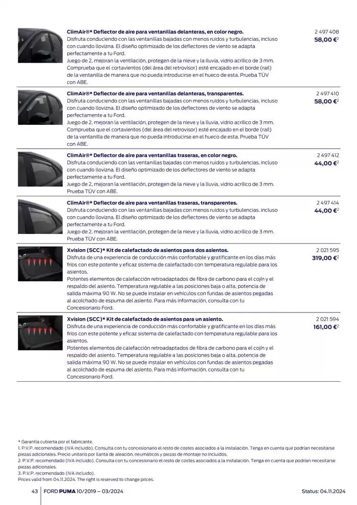 Catálogo de Ford de accesorios Ford Puma 13 de noviembre al 13 de noviembre 2025 - Página 43