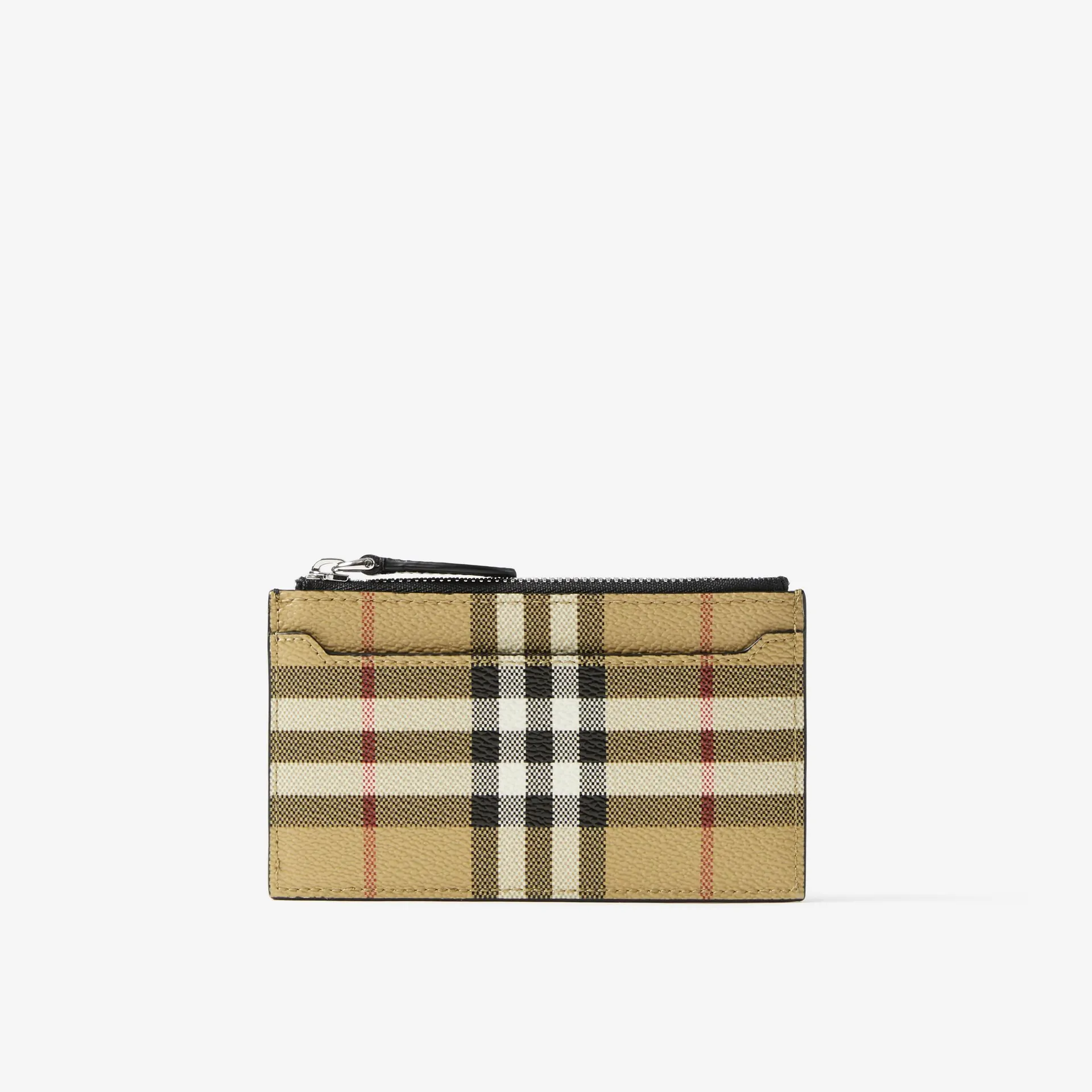 Tarjetero Check con cremallera