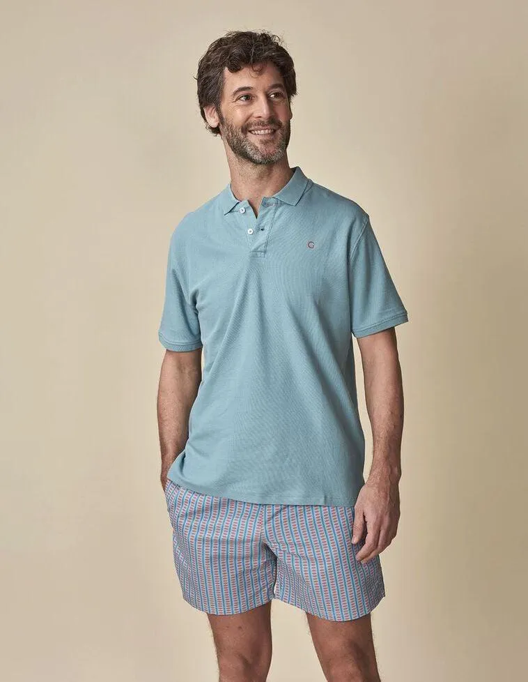 Polo manga corta verde