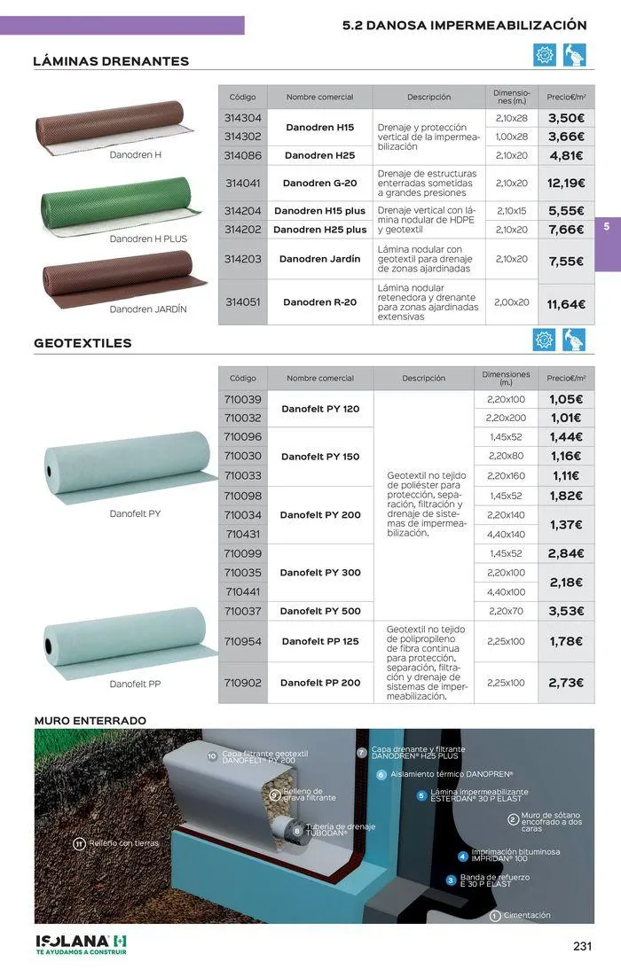 Catálogo de IMPERMEABILIZACIÓN – TARIFA ISOLANA 2024 29 de agosto al 31 de diciembre 2024 - Página 11
