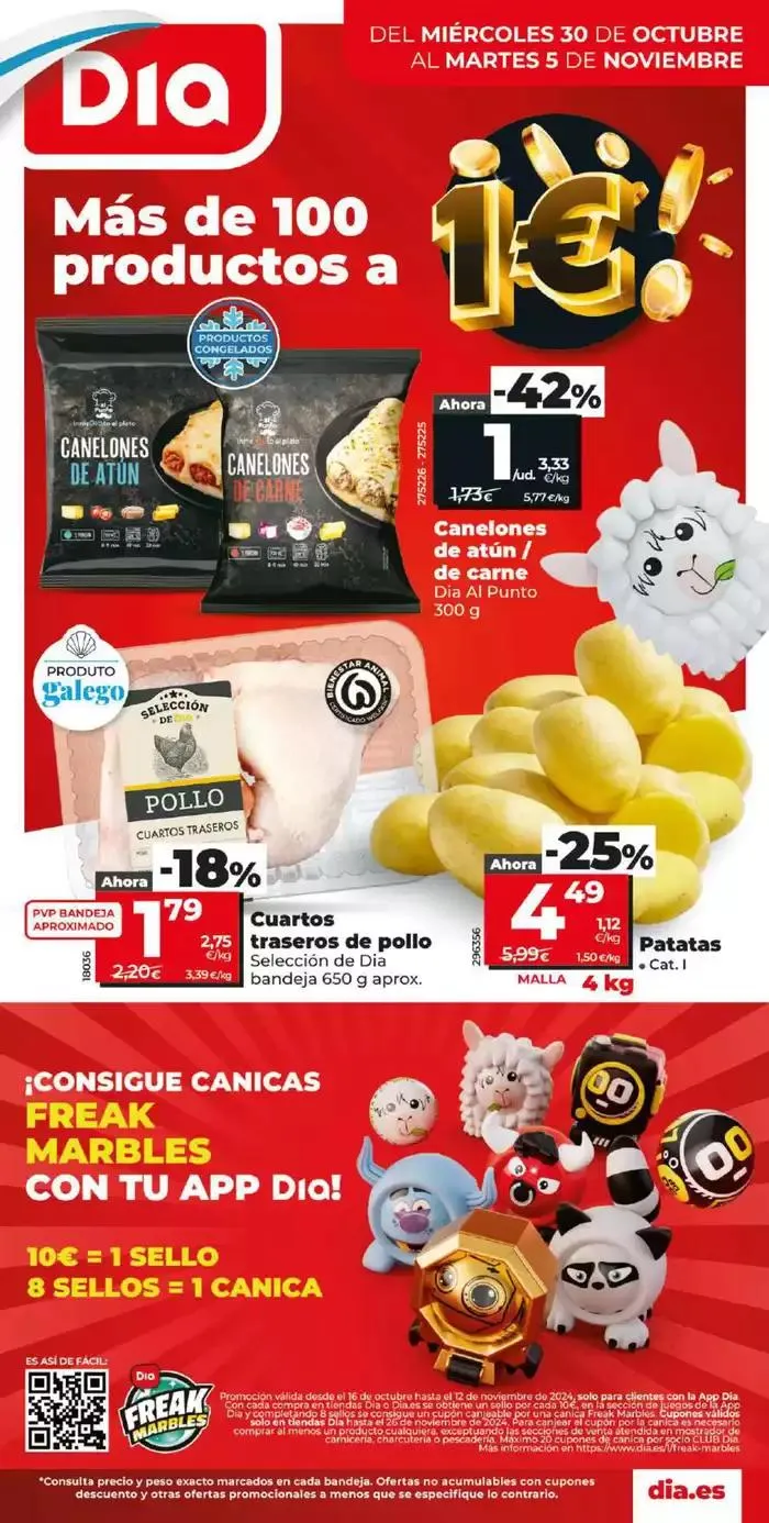 Catálogo de Más de 100 productos a 1€ del 30/10 al 5/11 30 de octubre al 5 de noviembre 2024 - Página 1