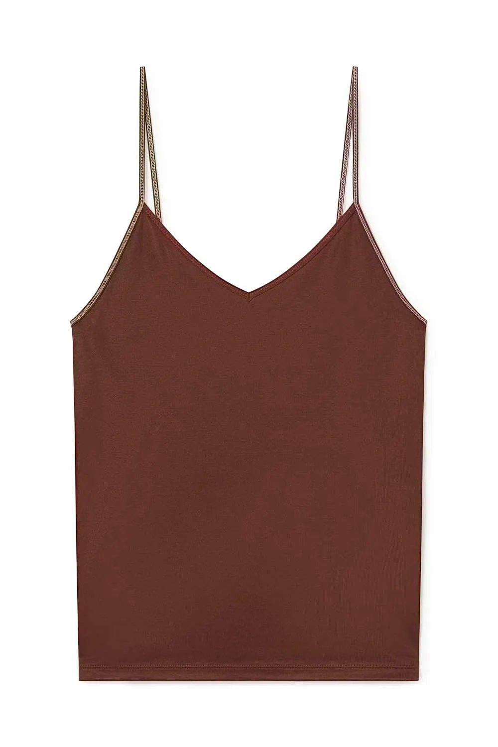 Top de tirantes de punto circular