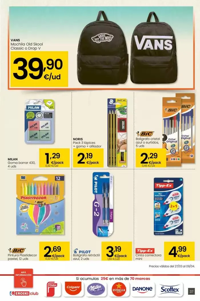 Catálogo de Precio más bajo HIPERMERCADOS EROSKI 27 de marzo al 8 de abril 2025 - Página 37