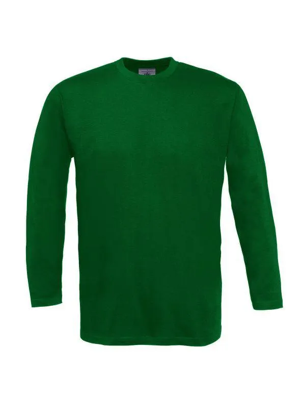 B&C Camiseta básica de manga larga con cuello redondo Modelo Mick Classic Verano/Playa/Fiesta