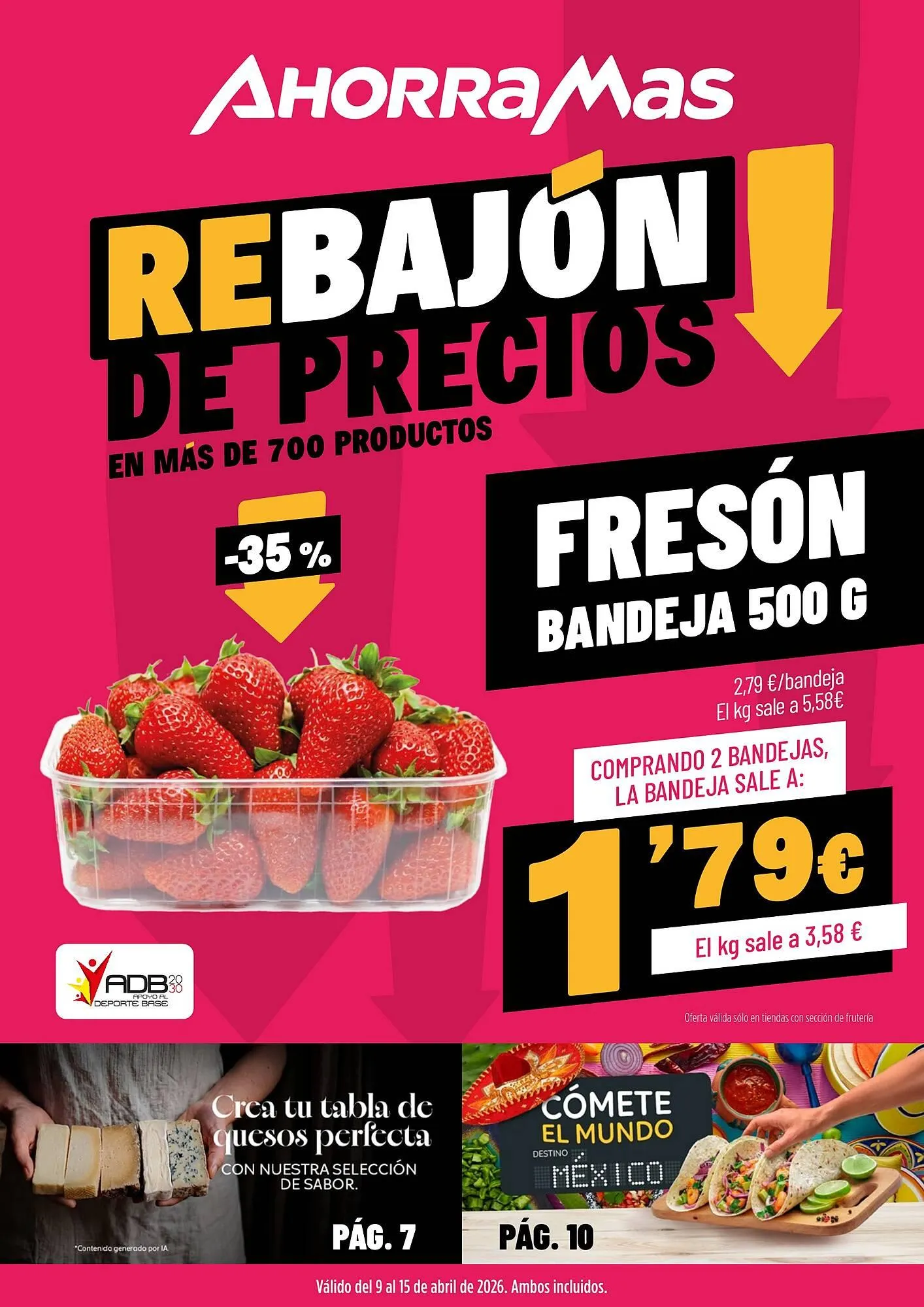 Catálogo de Folleto AhorraMas 9 de abril al 15 de abril 2026 - Página 1