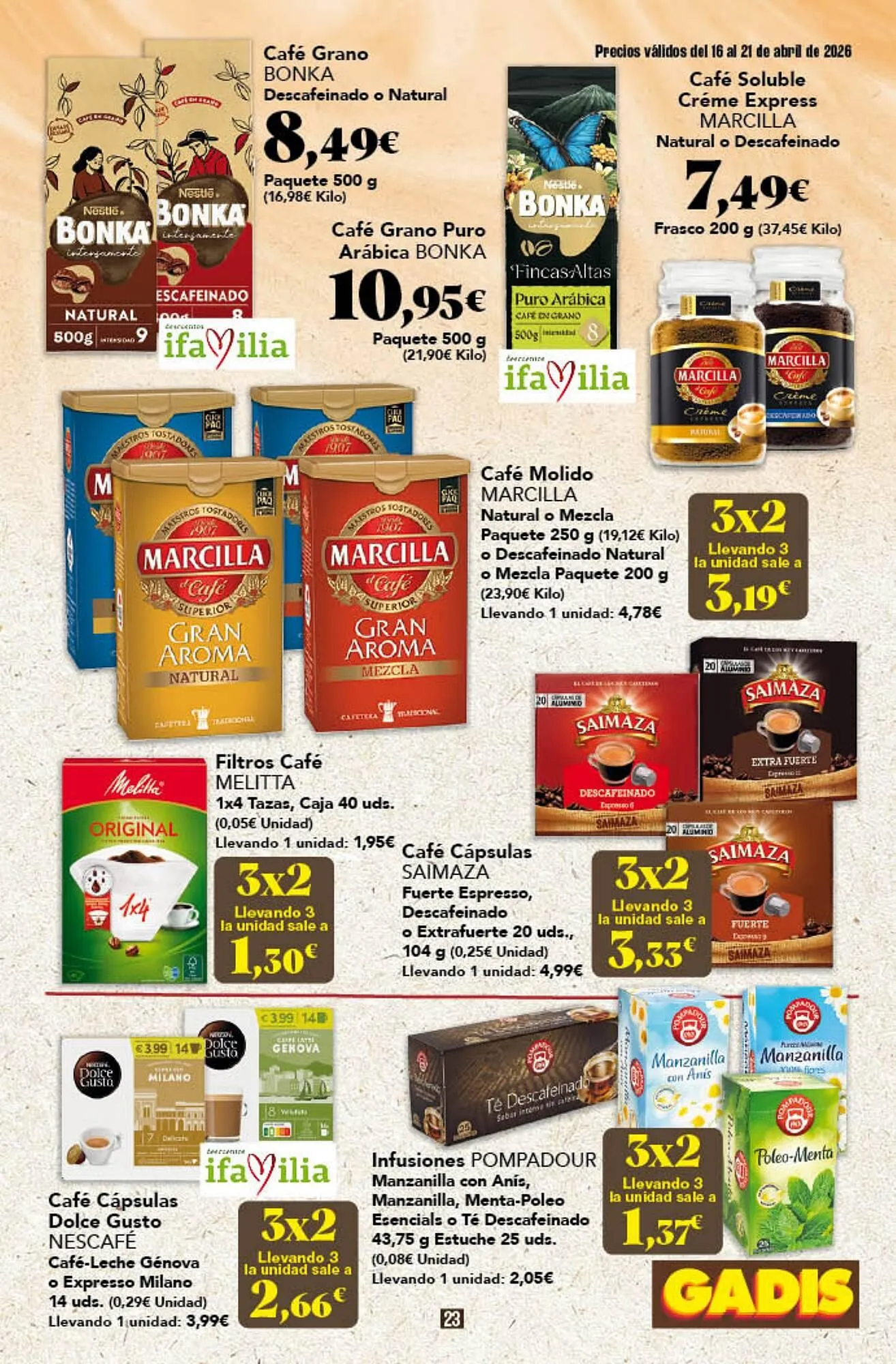 Catálogo de Folleto Gadis 16 de abril al 21 de abril 2026 - Página 23