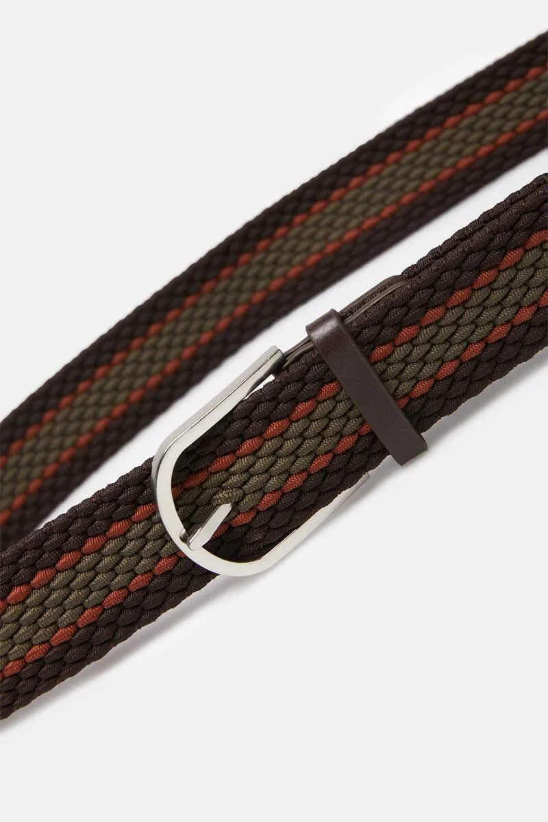 Cinturón trenzado stripes