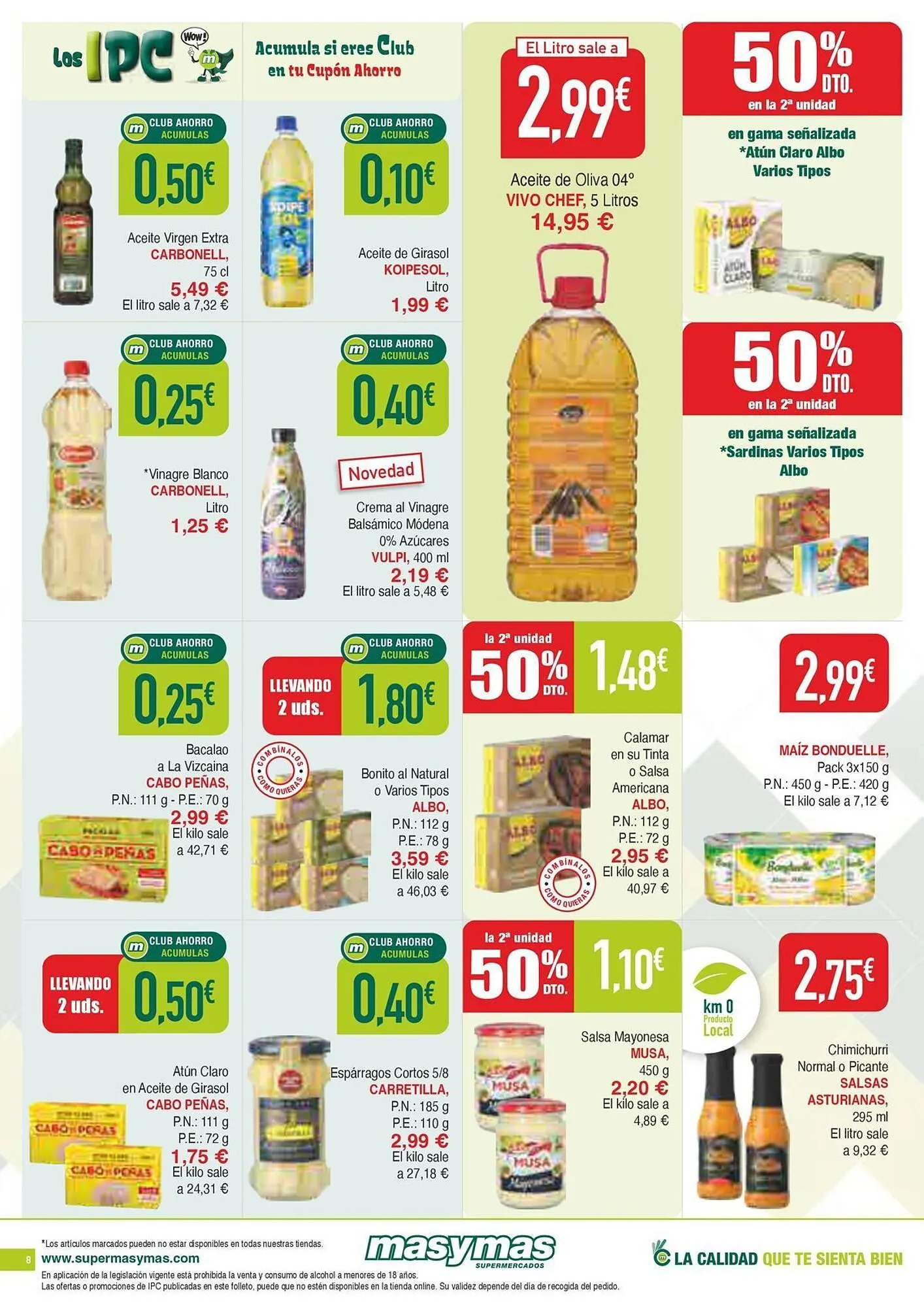 Catálogo de Folleto Masymas 31 de julio al 3 de septiembre 2025 - Página 8