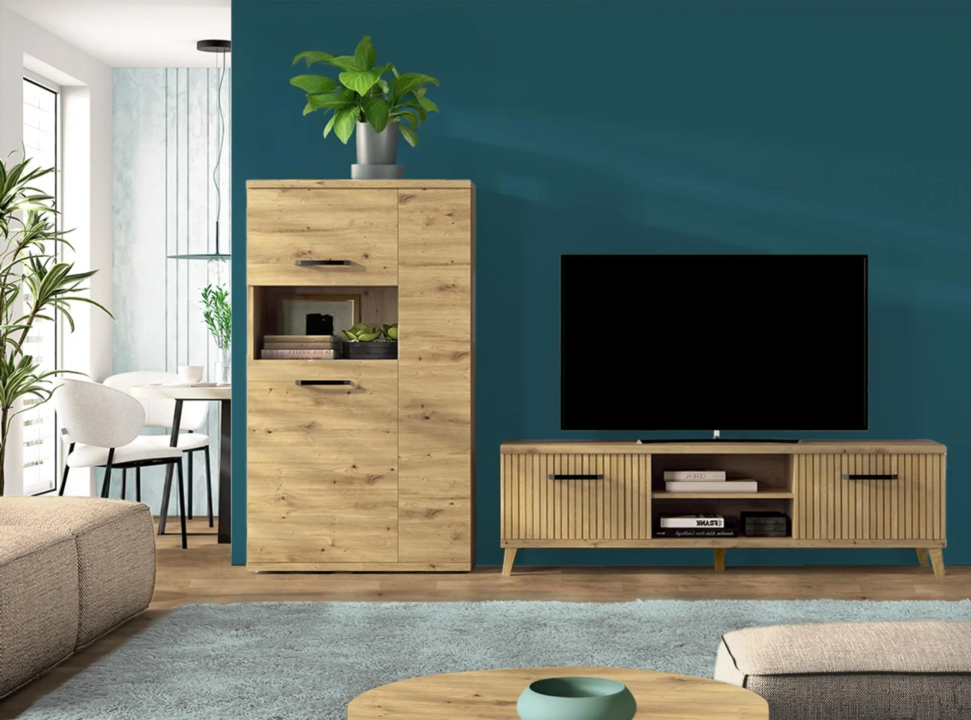 Conjunto de salón de 230 cm de ancho