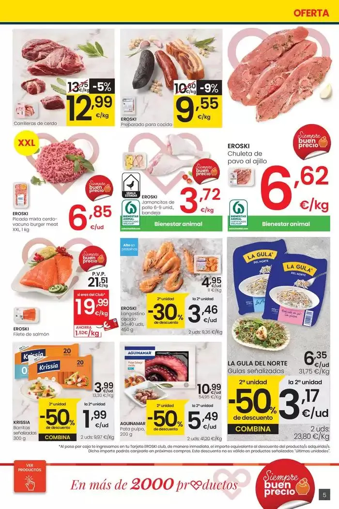 Catálogo de Más de 2000 productos, SIEMPRE A BUEN PRECIO SUPERMERCADOS EROSKI 30 de enero al 11 de febrero 2025 - Página 5