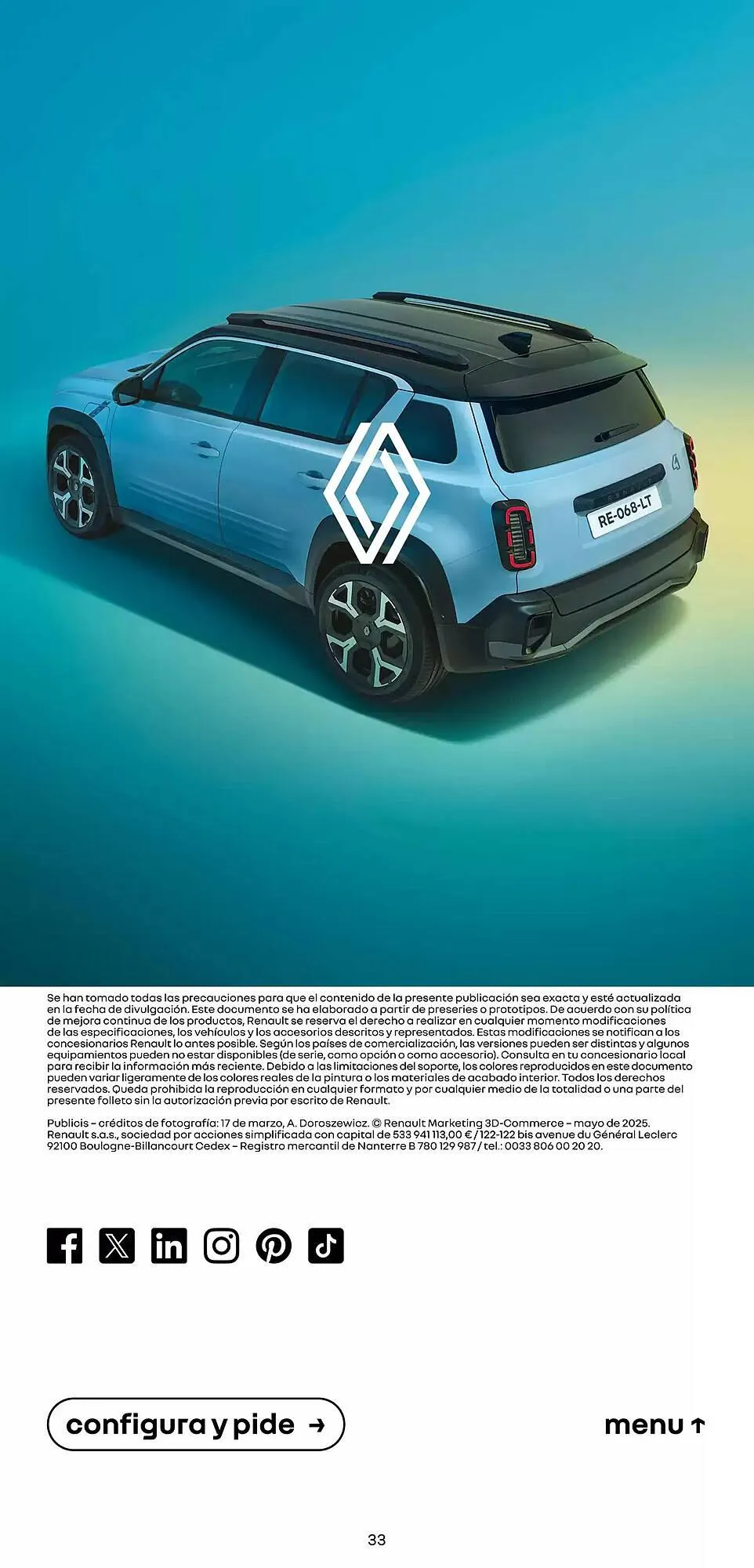 Catálogo de Folleto Renault 15 de mayo al 15 de mayo 2026 - Página 33