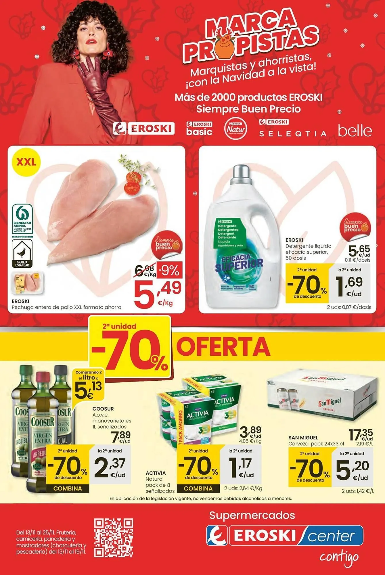 Catálogo de Folleto Eroski 13 de noviembre al 25 de noviembre 2025 - Página 1