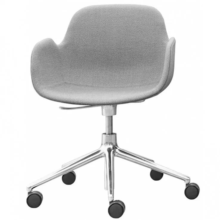 Silla Form Arms Tapizada Giratoria Con Ruedas