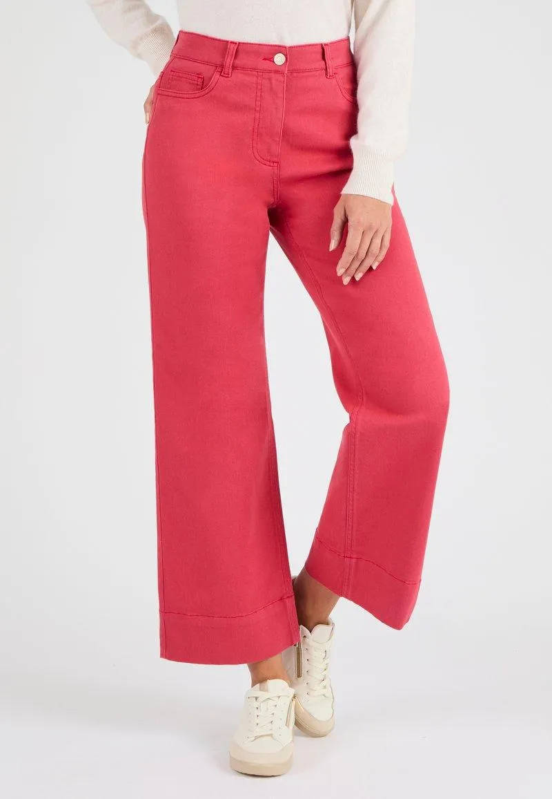 7/8ÈME LARGE - Vaqueros a campana - Red