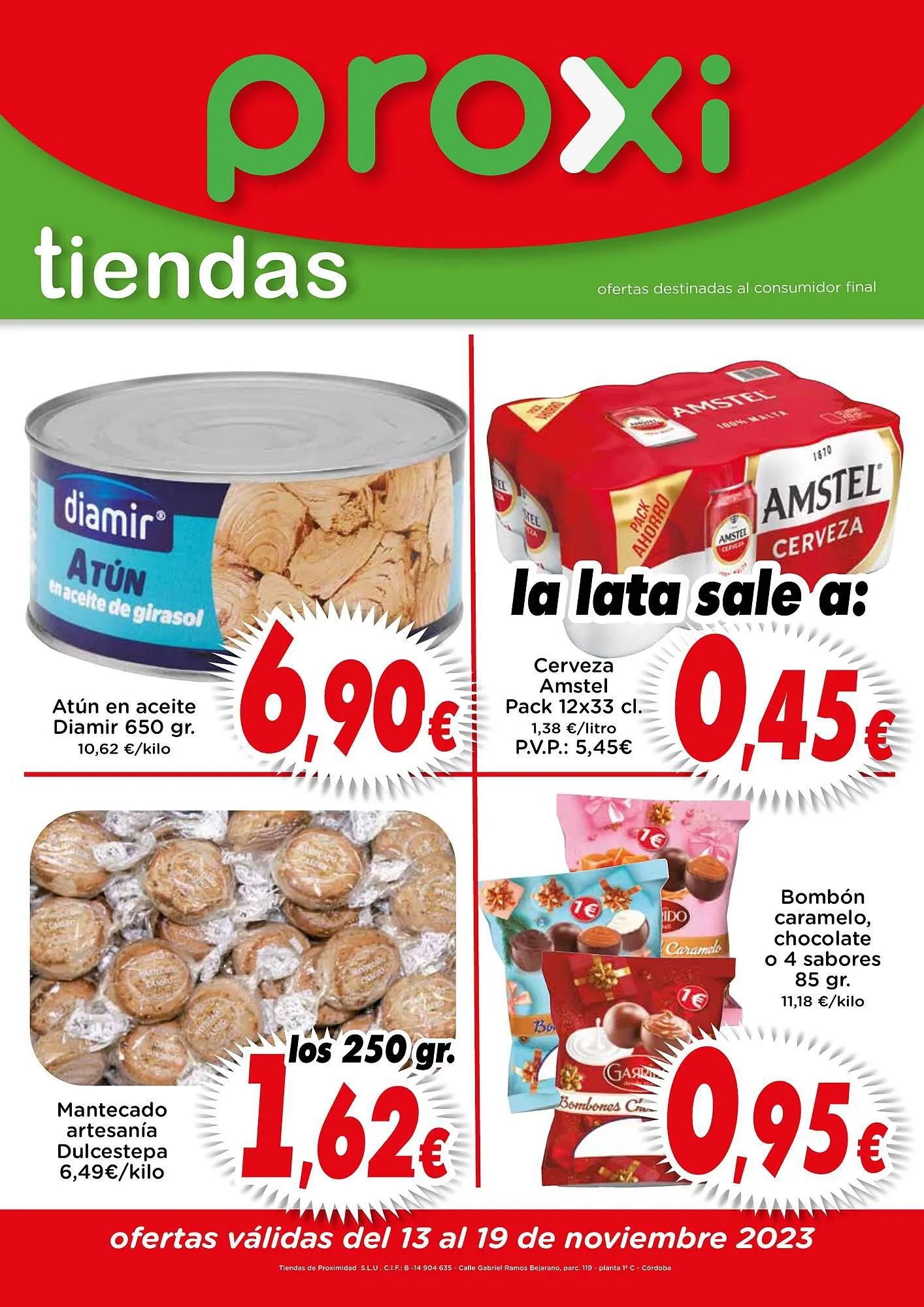 Catálogo de Folleto Proxi 13 de noviembre al 19 de noviembre 2023 - Página 1