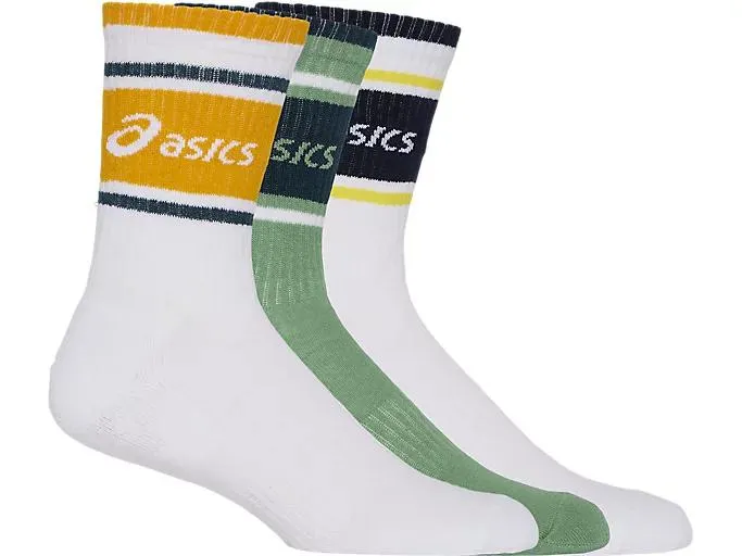 3 PACK ASICS LOGO CREW SOCK