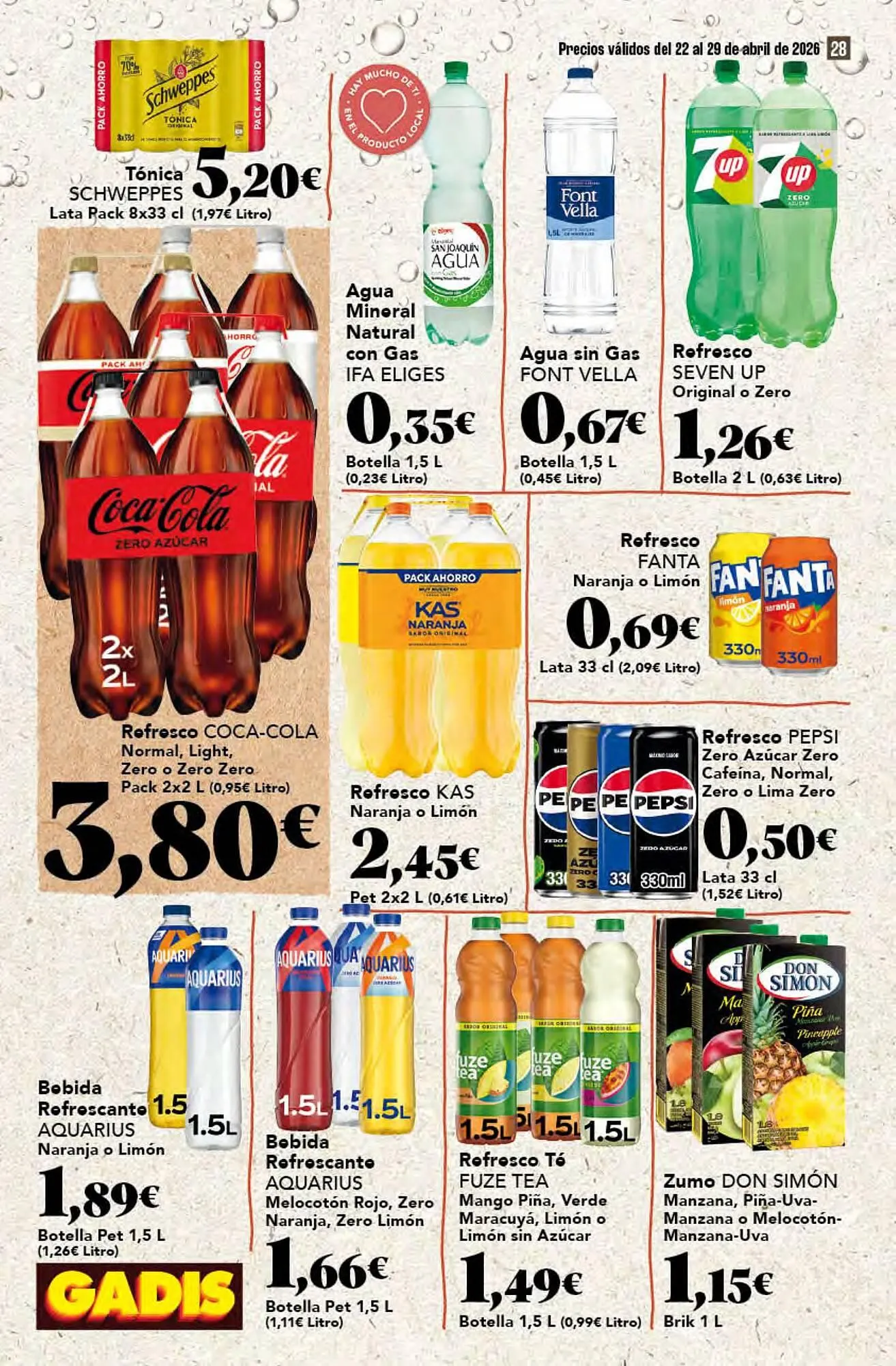 Catálogo de Folleto Gadis 22 de abril al 29 de abril 2026 - Página 28