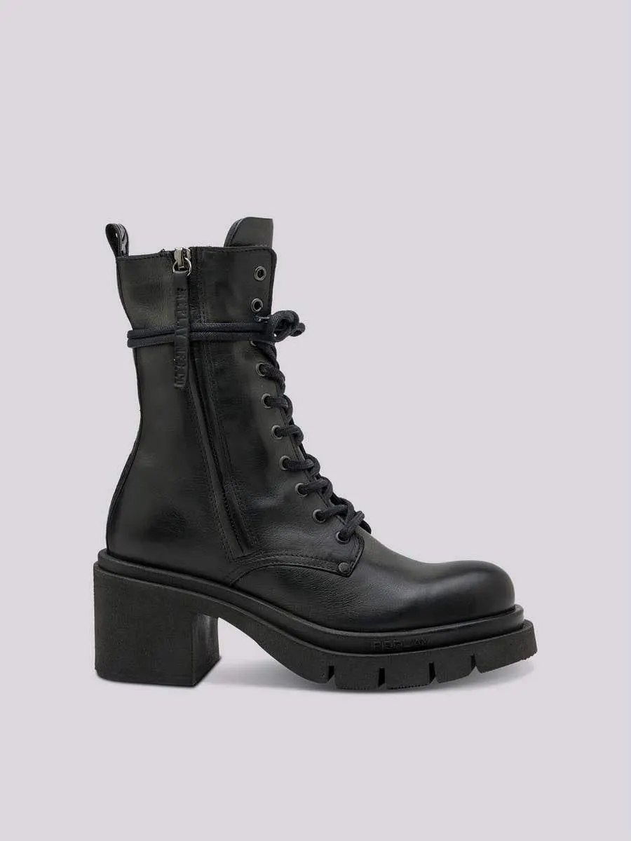 Botines chelsea con cordones y cremallera Avryl Zipper