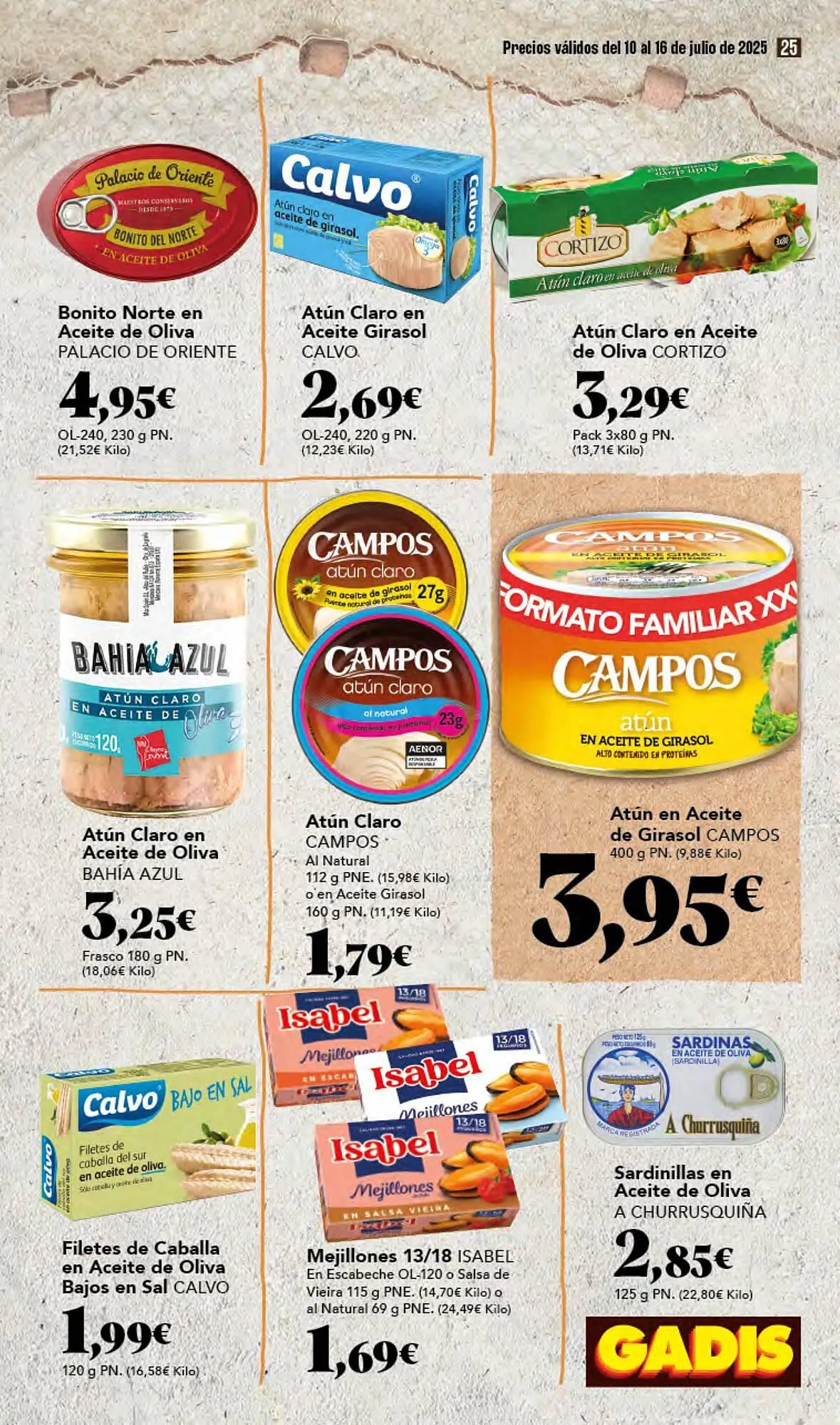Catálogo de Folleto Gadis 10 de julio al 16 de julio 2025 - Página 25