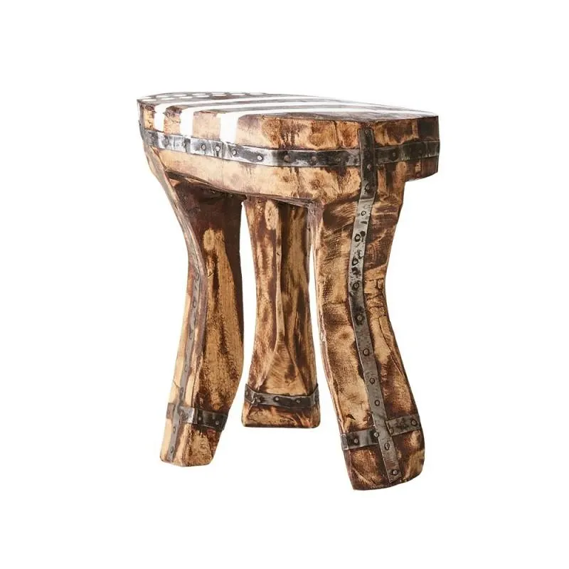 Unique stool, brown