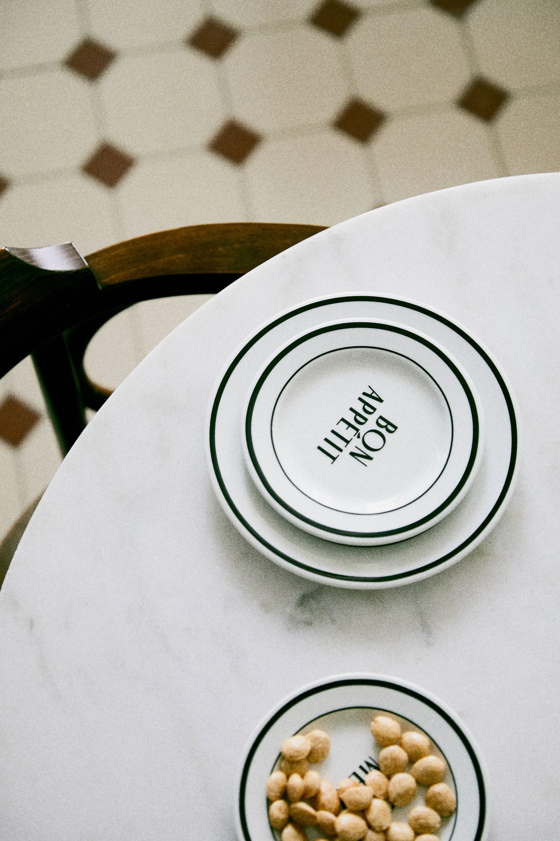 Pack de 4 platos pequeños de porcelana