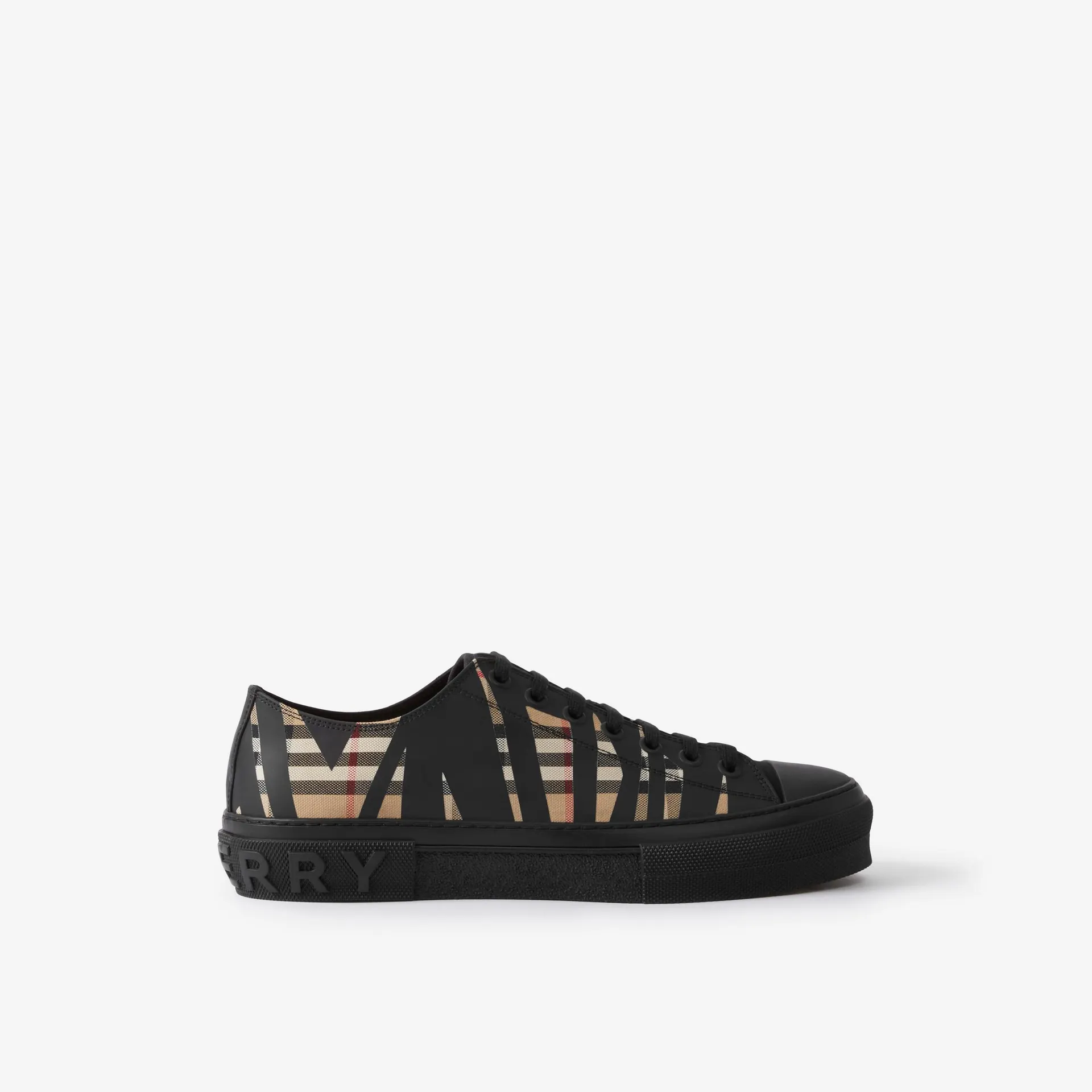 Deportivas en algodón Check dividido