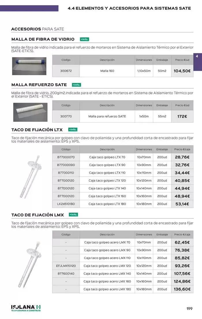 Catálogo de FACHADAS – TARIFA ISOLANA 2025 9 de enero al 30 de junio 2025 - Página 17