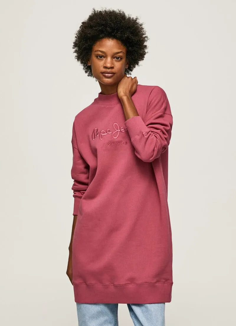 VESTIDO CORTO SUDADERA CON LOGO