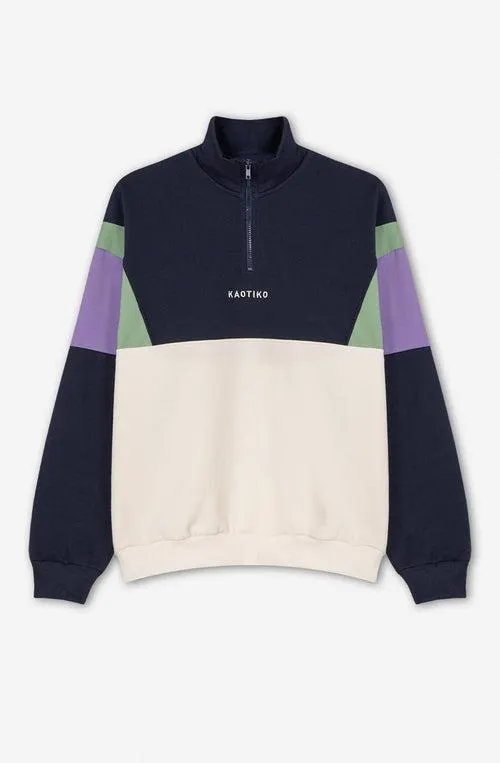 Ivory/Navy /Bosco Green Arthur Sweatshirt
