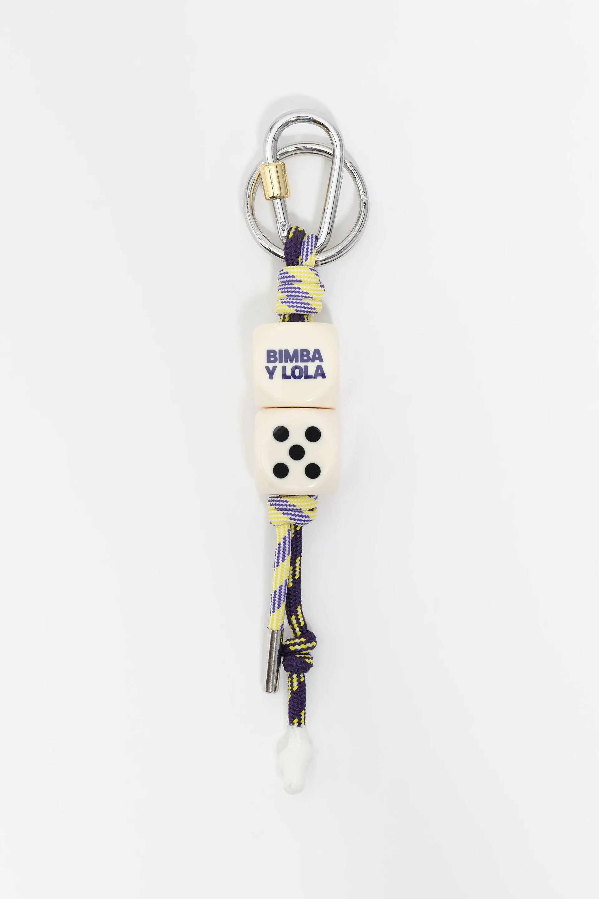 Llavero dados resina y cordón