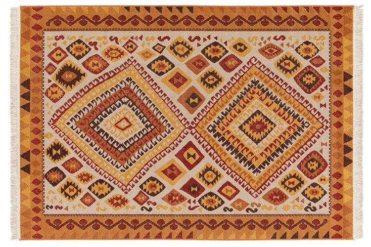 Alfombra kilim naranja